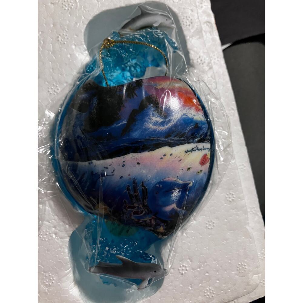 The Bradford editions above below ornament collection Sea Dolphins Decor Coastal - Picture 12 of 14